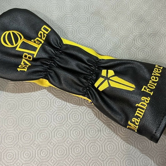 Kobe Bryant Mamba Mentality #24 #8 Golf Driver Black Head Cover Lakers 15" - Picture 4 of 8